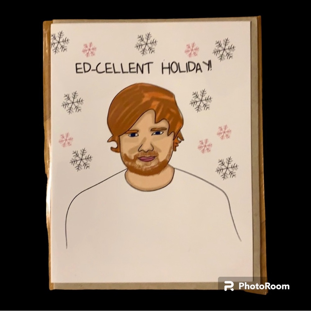 RARE | Ed Sheeran | Christmas/Holiday Card